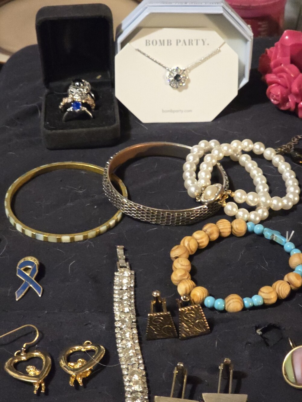 ESTATE Jewelry VINTAGE some Signed LC, 925, SWANK, BOMB PARTY, SARAH COV, Oberon - Picture 4 of 12